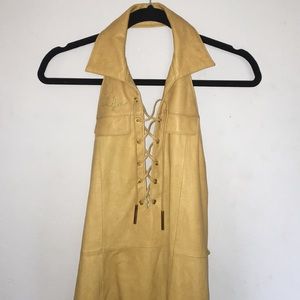 Baby Phat Brown Leather Dress